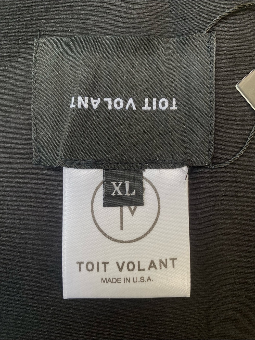 Toit Volant Black Lace Up Back Bandeau Crop Top, Size S NWT - Picture 7 of 8